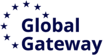 Logo Global Gateway, initiative de l’Union européenne soutenant la plateforme de formation ECCAS